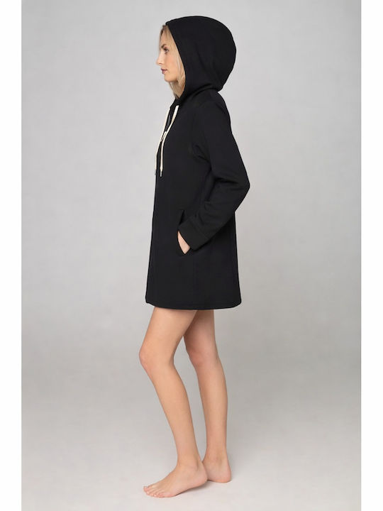 Jeannette Lingerie Winter Women's Robe Black