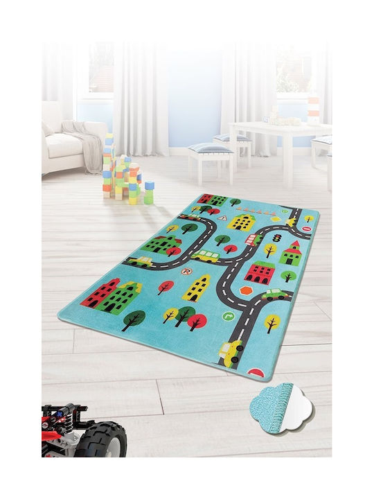 Chilai Home Παιδικό Χαλί Αυτοκινητόδρομος Μπλε 150x200cm