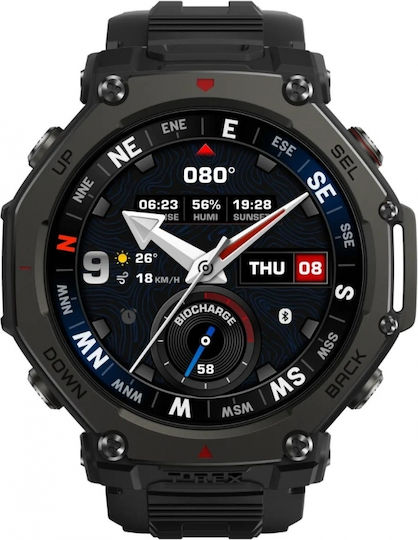 Amazfit T-Rex 3 Pro Titan 44mm Wasserdicht Smartwatch (Tactical Black)