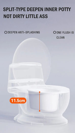 Little Mom Potty Vas cu Capac Verde