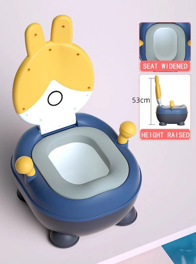 Little Mom Potty Vas cu Capac Albastru