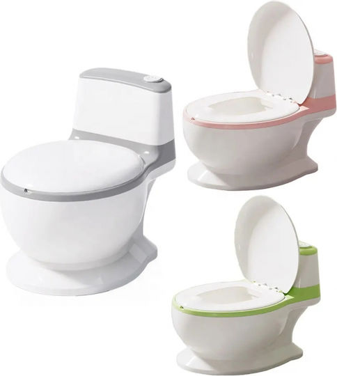 Little Mom Potty Vas cu Sunete & Capac Roz