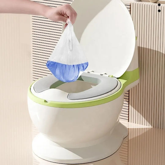 Little Mom Potty Vas cu Capac Verde