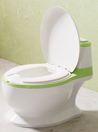 Little Mom Potty Bowl with Lid Green