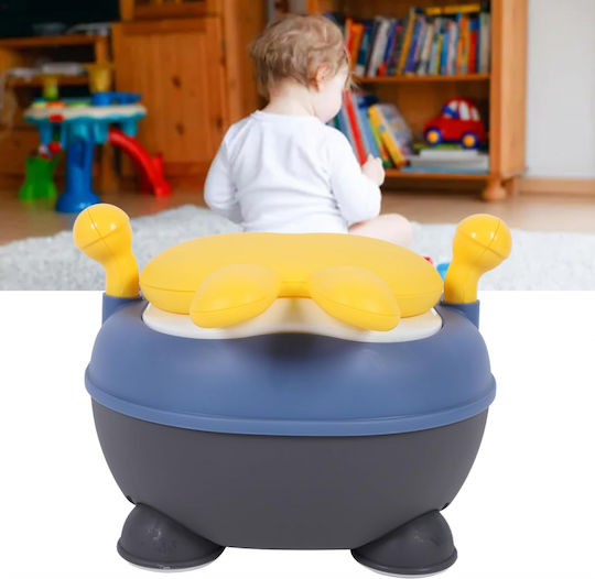 Little Mom Potty Vas cu Capac Albastru