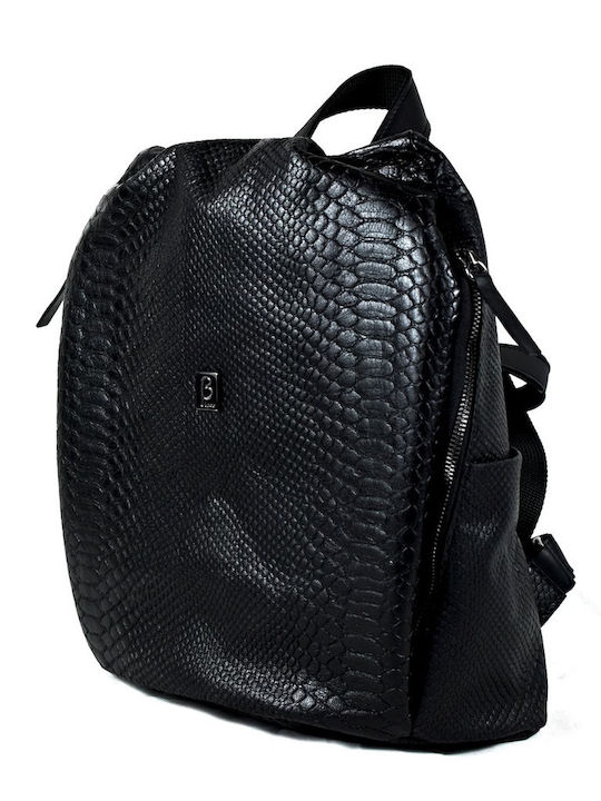 De piele Geantă de damă Rucsac Neagră
