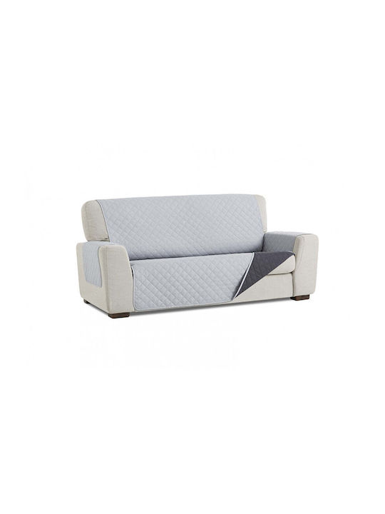 Sofazip Ελαστικό Κάλυμμα Διθέσιου Καναπέ Dark Grey - Light Grey 130εκ.