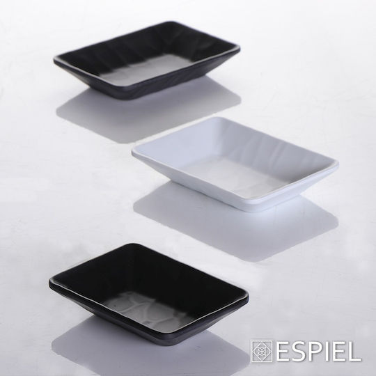 Espiel Πιάτο Βαθύ από Μελαμίνη Μαύρο 21cm 6τμχ