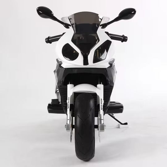 Motocicletă Pentru Copii BMW 528 RR Cu Pornire Cu Cheie Electrică 12 Volți Neagră Pentru 3+ Ani