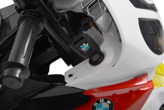 Motocicletă Pentru Copii BMW 528 RR Cu Pornire Cu Cheie Electrică 12 Volți Neagră Pentru 3+ Ani