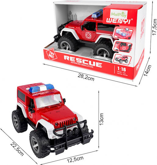 MalPlay Auto 1:16 Feuerwehrauto für 3+ Jahre