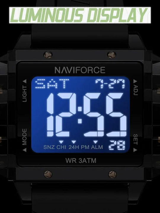 Naviforce Кварцов Часовник с Каучукова Каишка