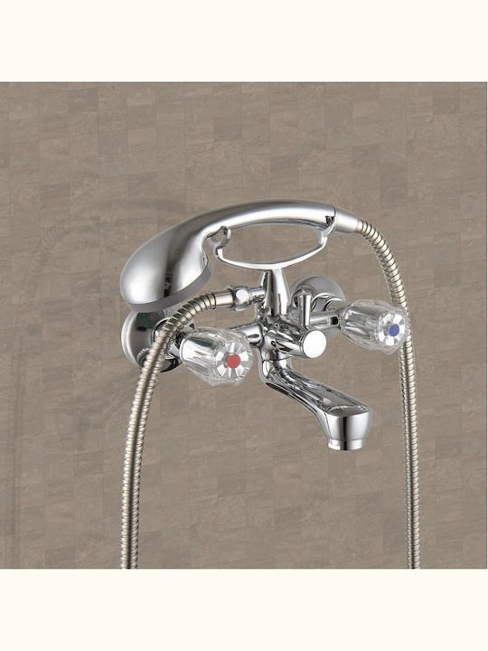 Inter Ceramic Dunav Αναμεικτική Μπαταρία Ντουζιέρας Πλήρες Σετ