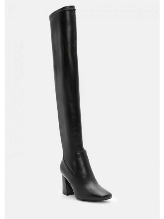 Damenstiefel Über dem Knie Schwarz
