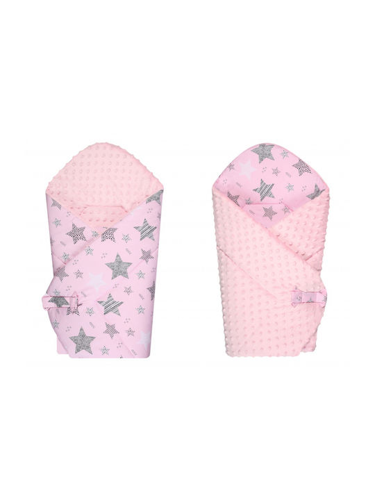 Duet Baby Pătură Pepinieră Swaddling pături 100% bumbac Roz 80x80cm