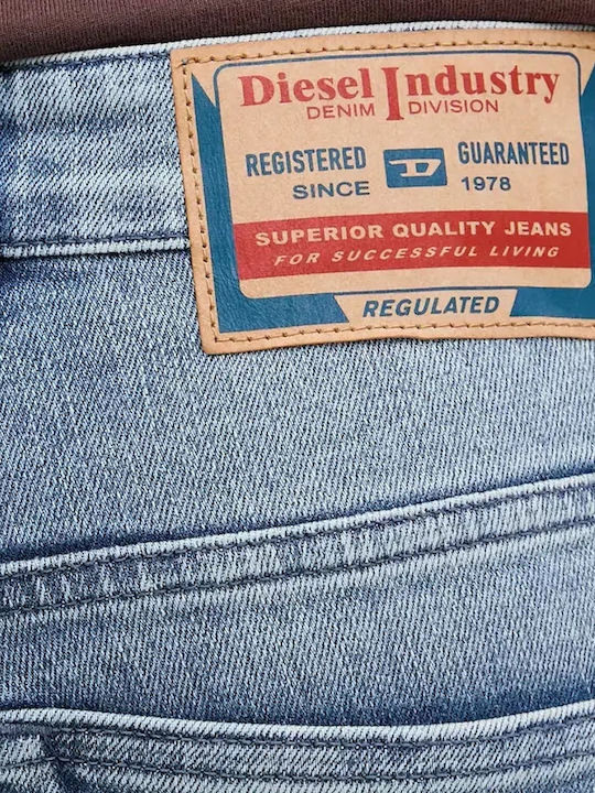 Men's Jeans Pants with Slim Fit Dark Blue