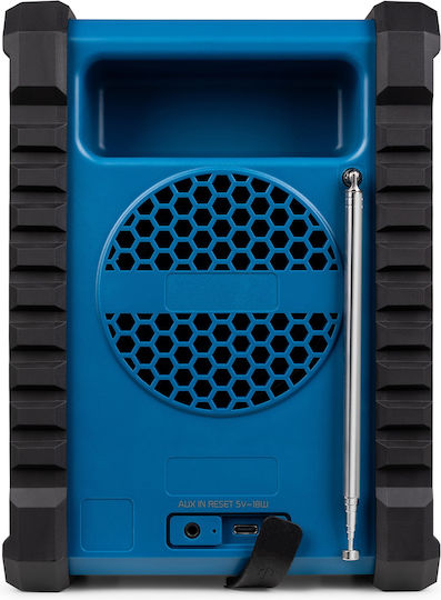 Audizio TEMI Jobsite Tabletop Radio Rechargeable DAB+ with Bluetooth Blue