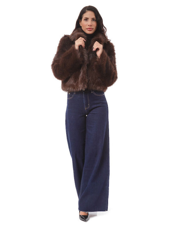 Frauen Pelz Brown