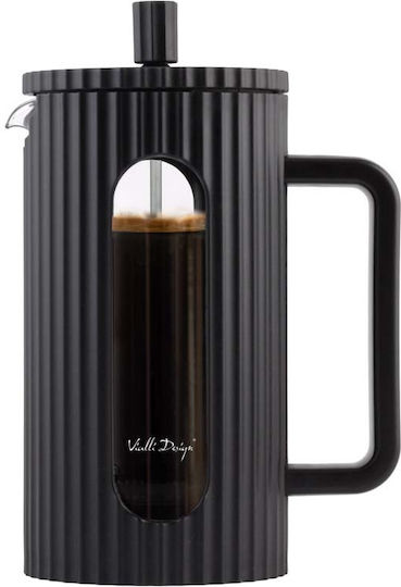 Vialli Design Livio Black French Press Tea Coffee 1 L