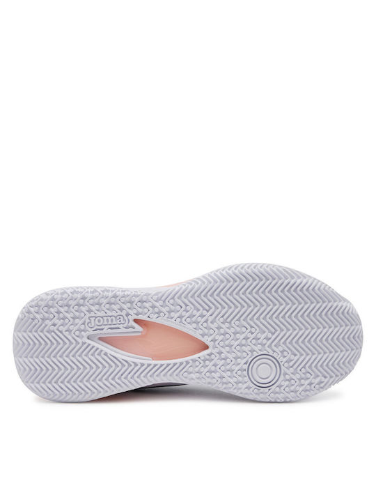 Joma Spin Femei Pantofi Padel Albi