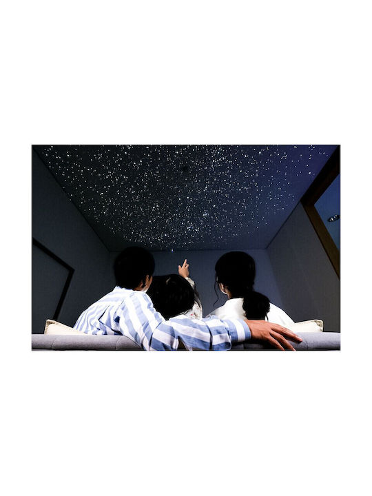 Sega LED Детска Лампа Проектор Homestar Flux Planetarium с Проекция на Звезди Бял 15.1x15.9см