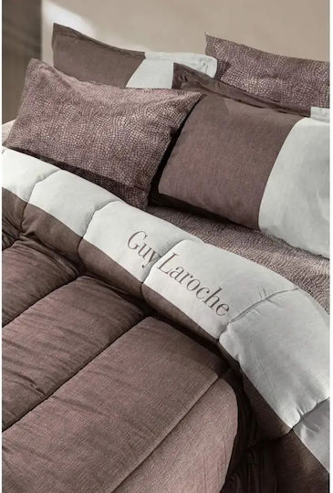 Guy Laroche Υπέρδιπλη 225x245cm Safari Choco Suede