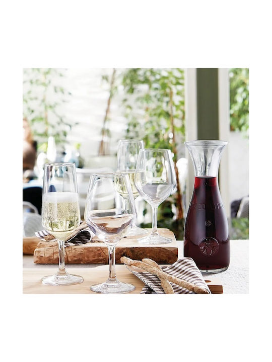 Bormioli Rocco Glass Wine Decanter 19cm with Stopper 250ml