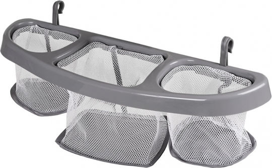 ikonka Loc De Joacă Cu 2 Nivele Cu Masă De Schimbat Scutece Și Saltea Gri 120x60cm