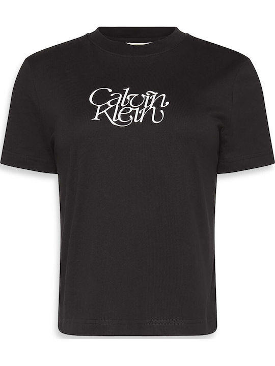 Logo Graphic Γυναικείο T-shirt Μαύρο