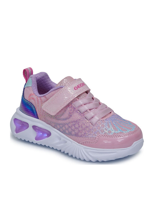 Kinder Sneaker Anatomisch mit Bügel- und Schleifenverschluss Rosa