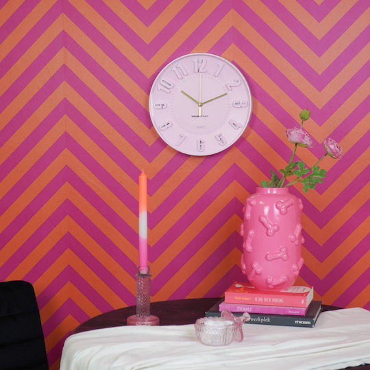 Housevitamin 3D Wall Clock Pink Ø30cm