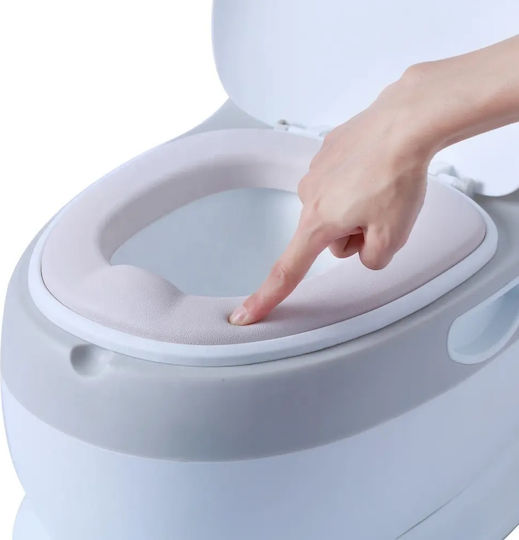 Little Mom Potty Vas cu Capac Alb