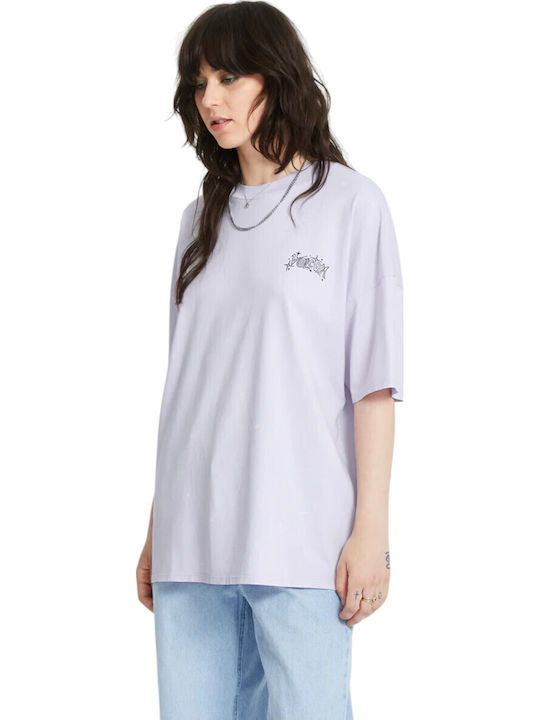 Voltrip Women's Oversized T-shirt Dusty Lavender