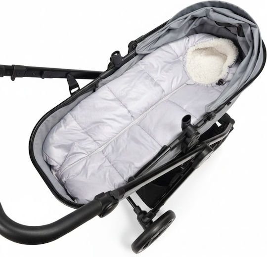Kidizi Waterproof Stroller Footmuff with Fleece Lining 80x42cm Gray
