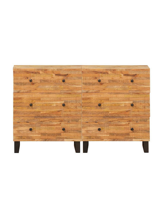 Συρταριέρα Κρεβατοκάμαρας Coffee 60x33x75cm