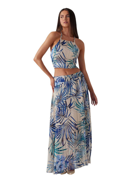 Women's Crop Top with Straps Multicolour