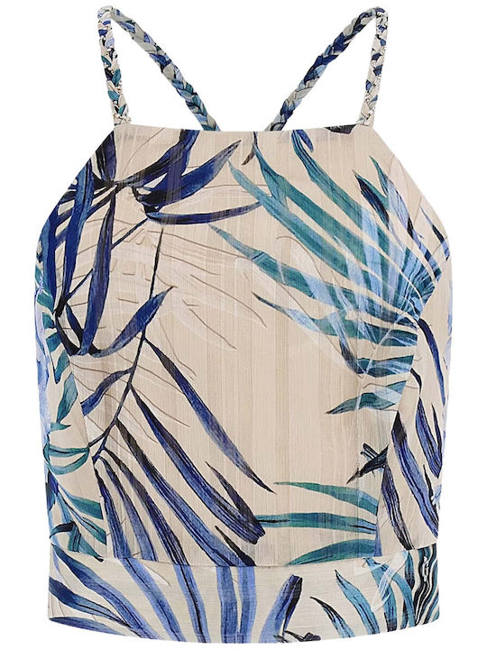 Women's Crop Top with Straps Multicolour