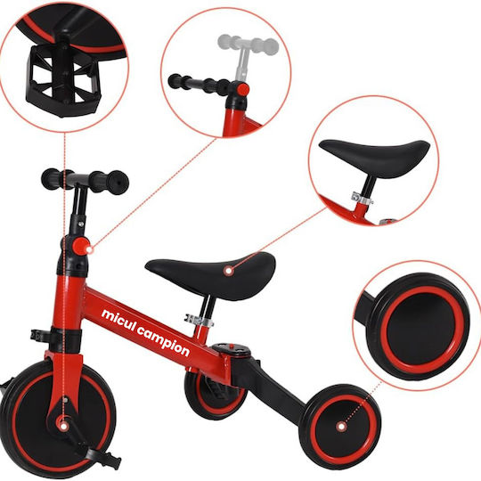 Invincio Little Champion Wandelbar 4 in 1 für 2-5-Jährige Rote