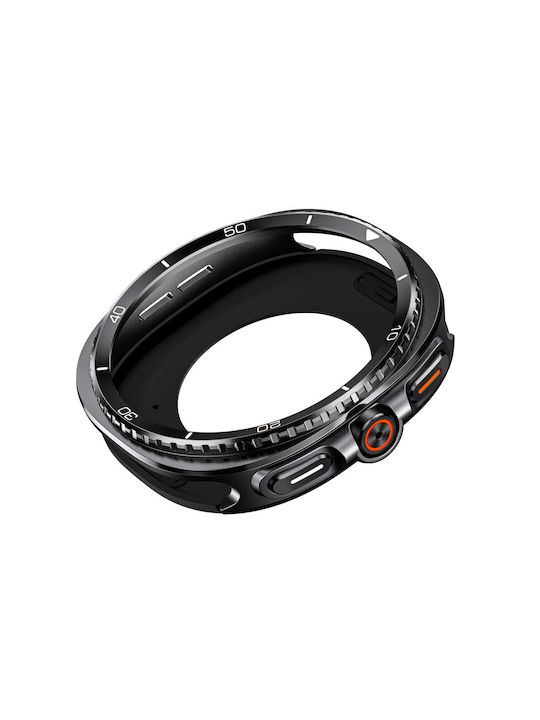 Aluminium Plastikhülle in Schwarz Farbe für Samsung Galaxy Watch 8, Galaxy Watch 8 Classic