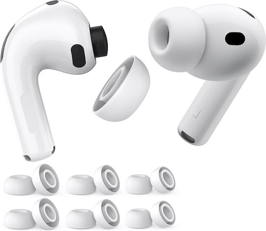 Techsuit Θήκη Σιλικόνης σε Λευκό χρώμα για Apple AirPods Pro 3