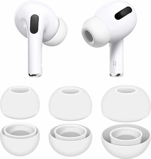 Techsuit Θήκη Σιλικόνης σε Λευκό χρώμα για Apple AirPods Pro 3