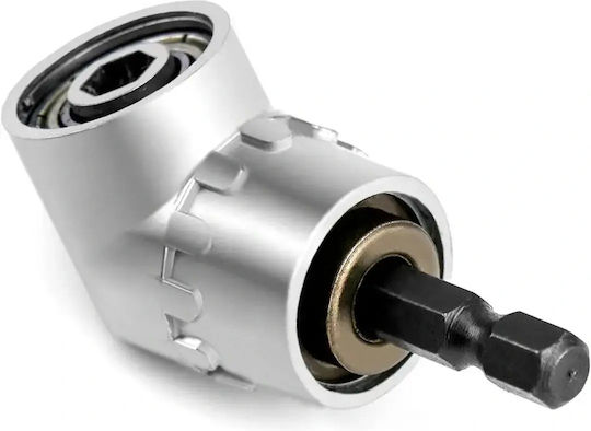 Corner Drill Adapter 105 Degrees Bits 1/4" Silver