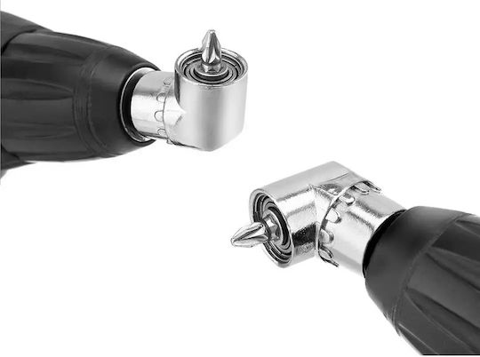 Corner Drill Adapter 105 Degrees Bits 1/4" Silver