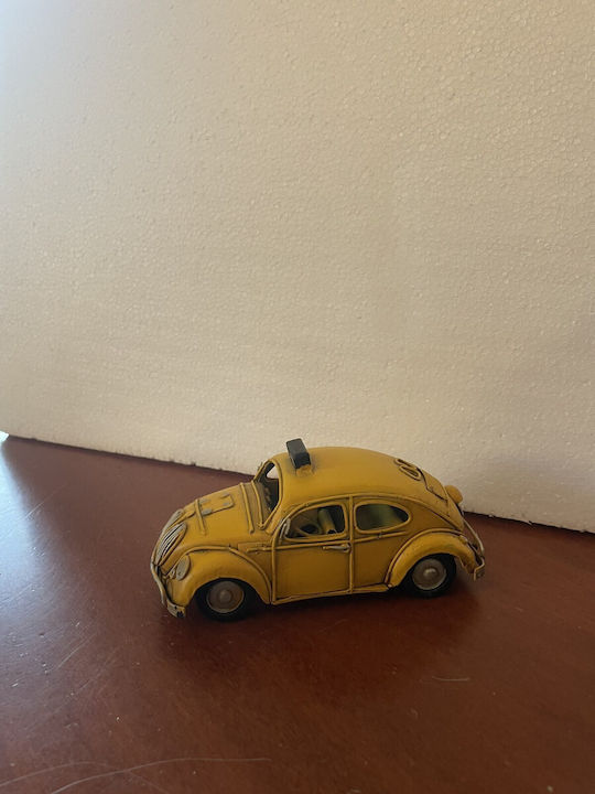 Vintage Metal Decorative Taxi Yellow Length 14cm X Height 6cm