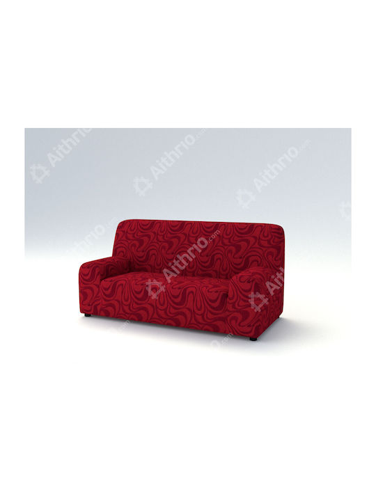 Aithrio Danubio Set of Elastic Sofa Covers Bordeaux 3pcs Διαθέσιμα-Καλύμματα