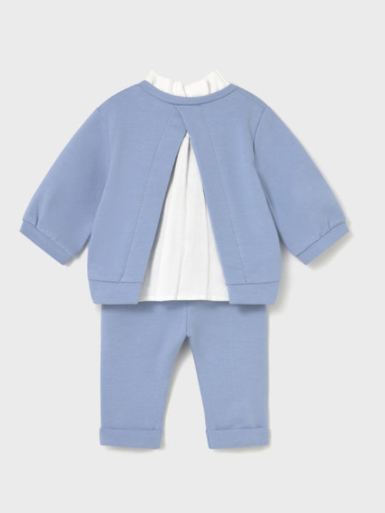 Kids Sweatpants Set With Light Blue Top