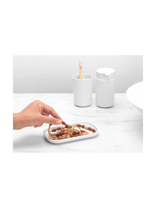 Brabantia Plastic Bathroom Accessory Set White 3pcs