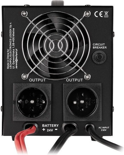 Urz3427-lfp4 1500va/1050w 2 X Schuko Контакта Черен