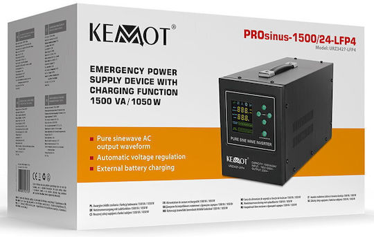 Urz3427-lfp4 1500va/1050w 2 X Schuko Контакта Черен