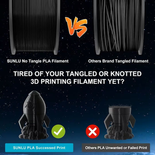 Filament Petg 3d Printer Zola 1.75 Mm 1 Kg Black